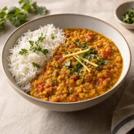 Red lentil dal
